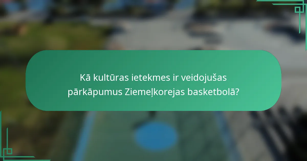Kā kultūras ietekmes ir veidojušas pārkāpumus Ziemeļkorejas basketbolā?