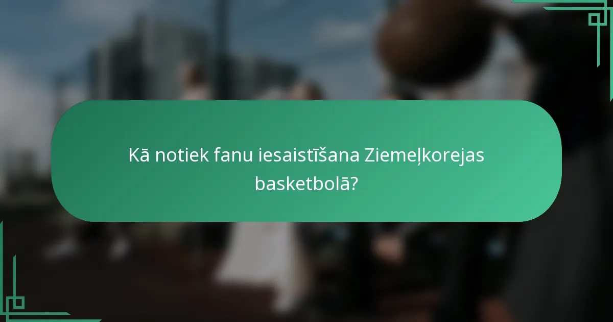 Kā notiek fanu iesaistīšana Ziemeļkorejas basketbolā?