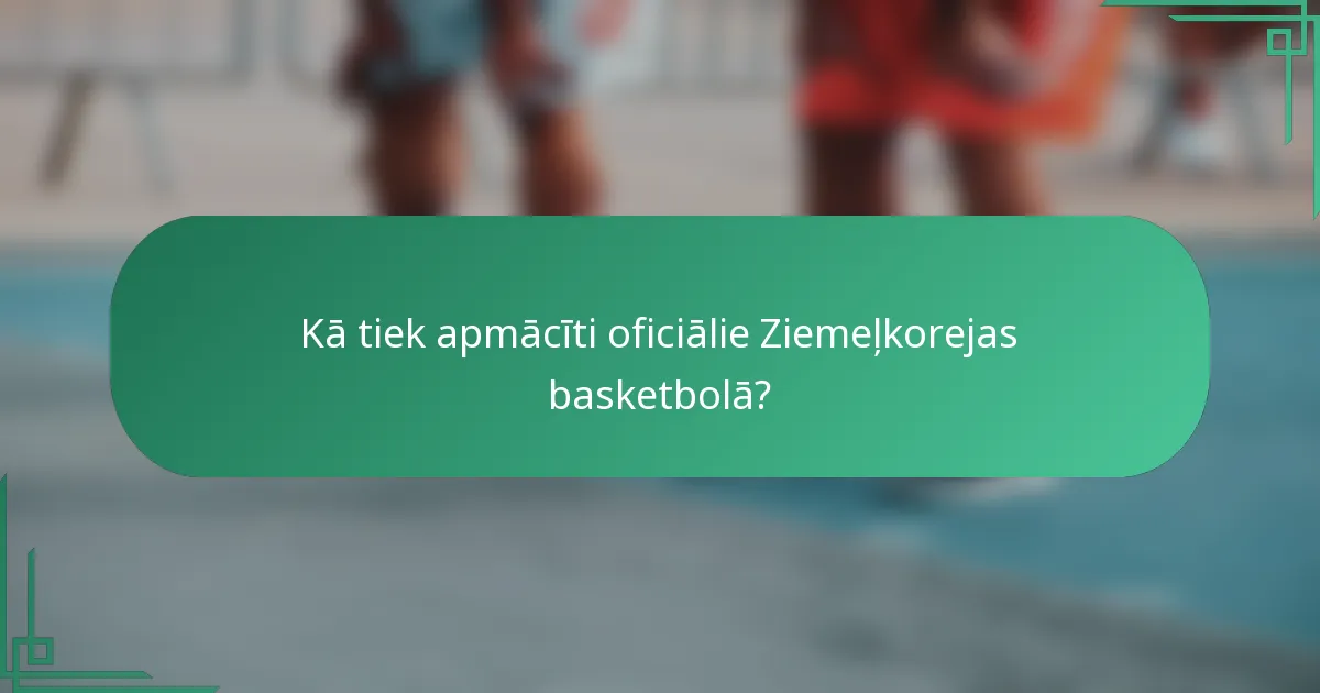 Kā tiek apmācīti oficiālie Ziemeļkorejas basketbolā?