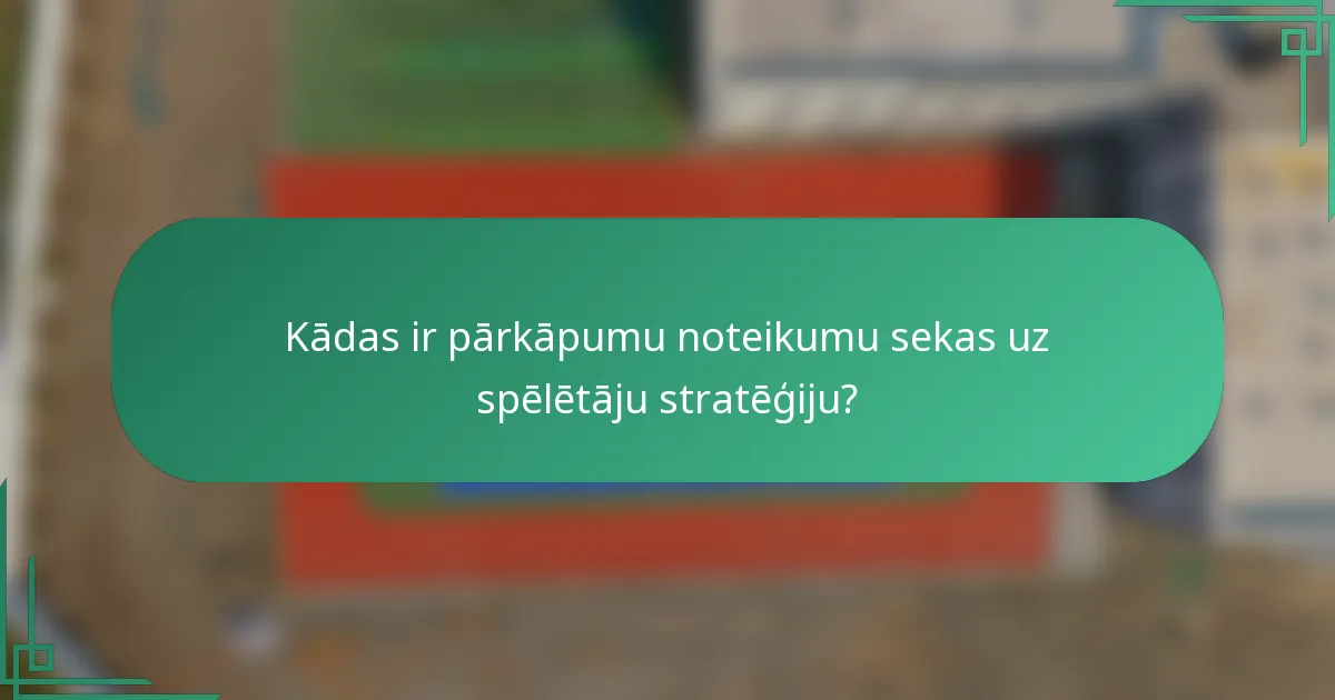 Kādas ir pārkāpumu noteikumu sekas uz spēlētāju stratēģiju?